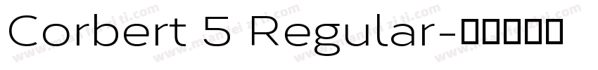 Corbert 5 Regular字体转换